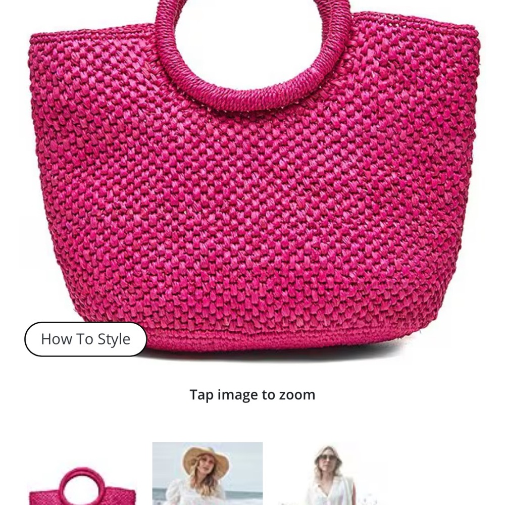 Mar Y Sol
Serena Straw Mini Tote Bag